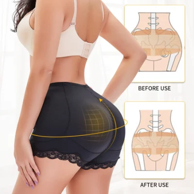 Alta compressão scrunch bunda levantador shaper calcinha shorts acolchoado hip realçador shapewear