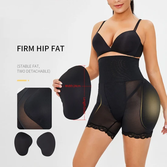 Atacado feminino cintura alta bunda levantador controle calcinha shapewear acolchoado hip realçador corpo shaper plus size