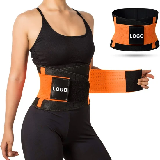 Logotipo personalizado neoprene cintura borracha trimmer cinto de emagrecimento esportes cintas suor cinto cintura trainer para mulher